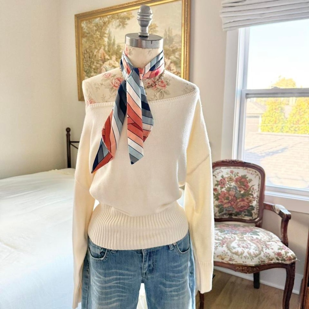 vintage striped‎ scarf